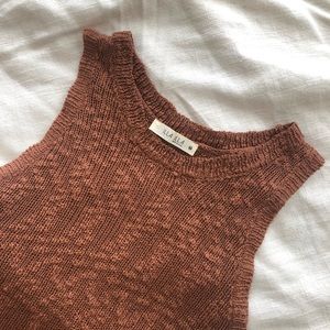 ILLA ILLA Rust Orange Sweater Tank - Medium